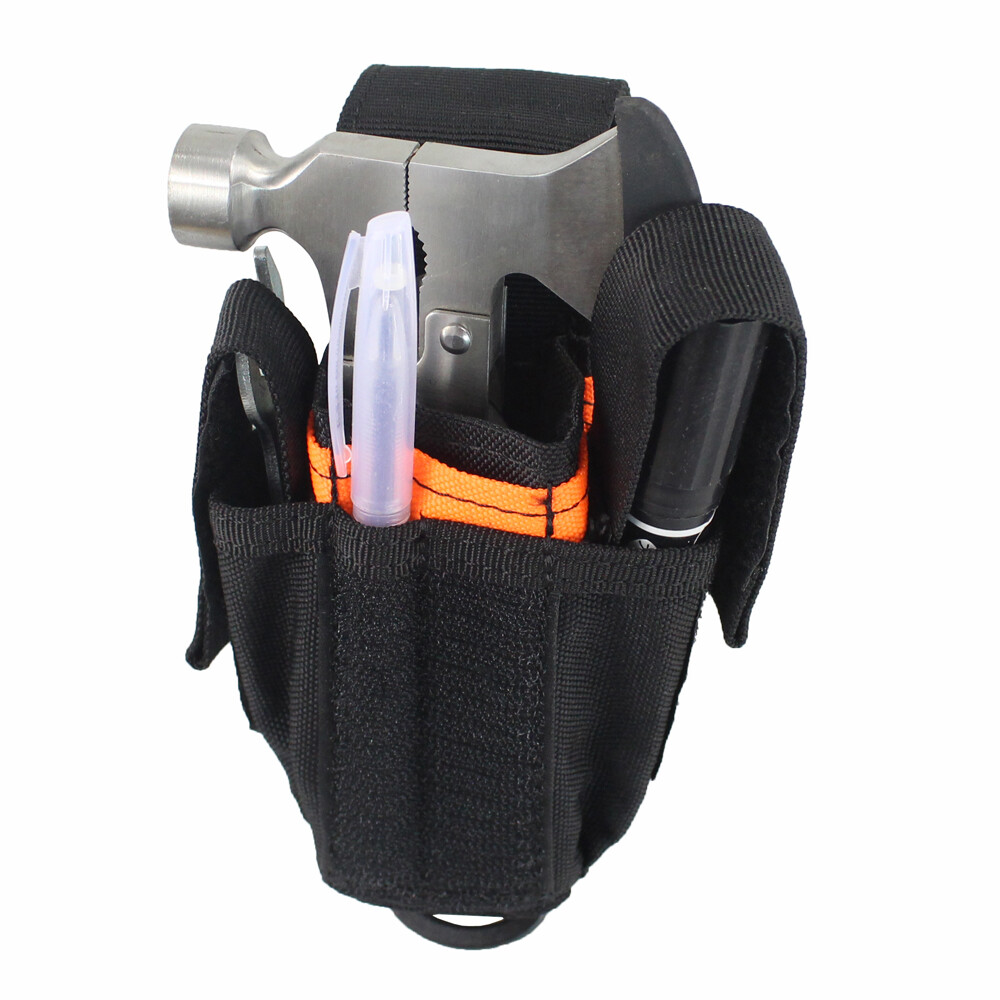 Tactical Multi Tool Organizer EDC Tools Pouch Multiple Pocket Holder Holste Flap