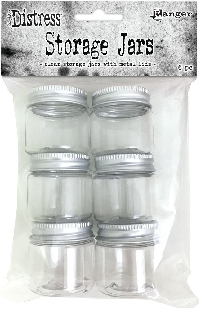 Tim Holtz Distress Jars -Empty-6/Pkg
