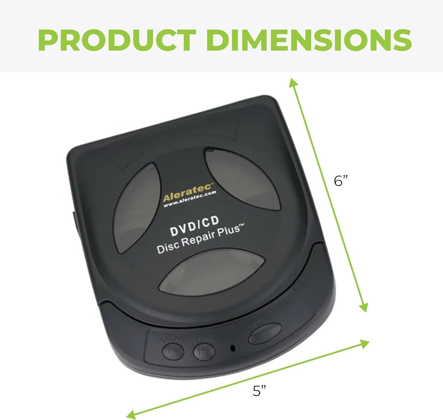 Aleratec Motorized CD/DVD Disc Repair Cleaner Scratch Remover System w/ Solution