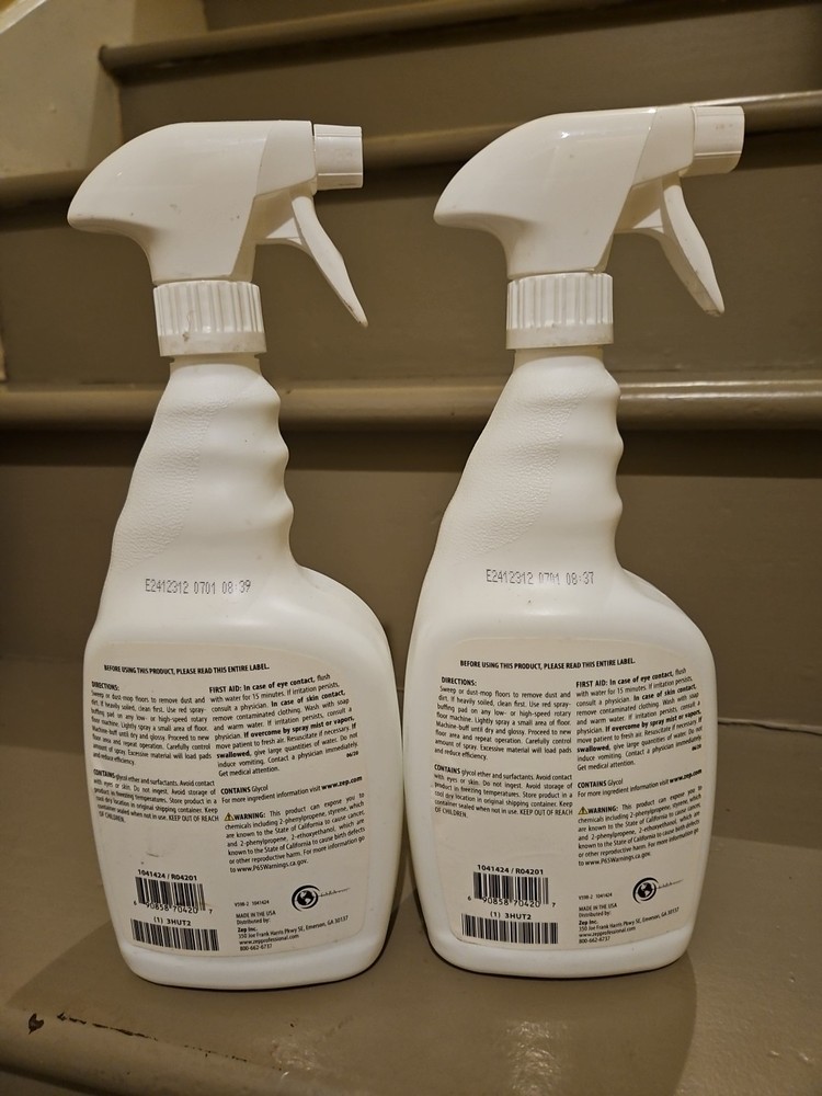 Zep Z-Tread Buff-Solution Spray 32 Oz Two Bottles