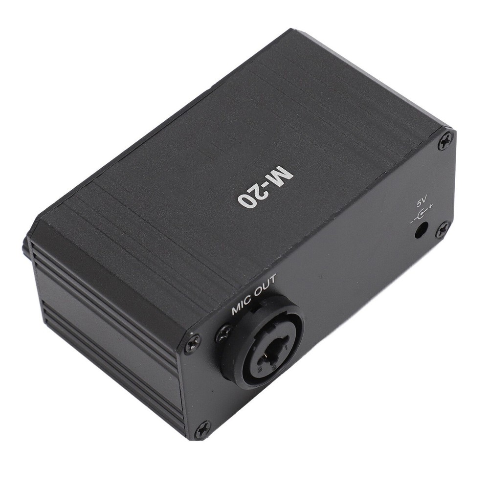 Microphone Preamp High Gain 48V Phantom Power XLR Output Mic Preamplifier for