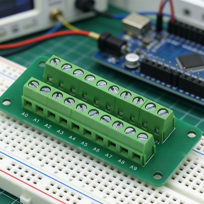 10 Way Plastic Terminal Block Connector for Secure Electrical Wiring Connection