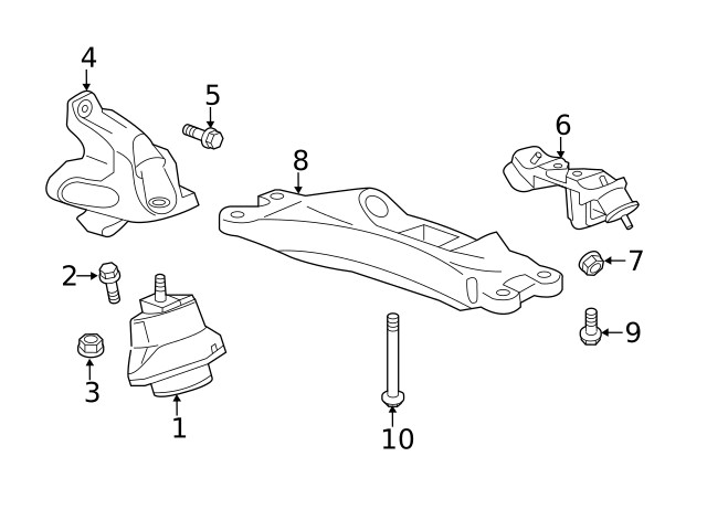 Genuine GM Transmission Mount 22866323