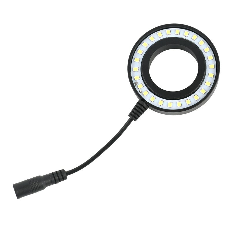 Adjustable USB LED Ring Light Plug F Microscope Camera C-mount Lens Thread 42mm
