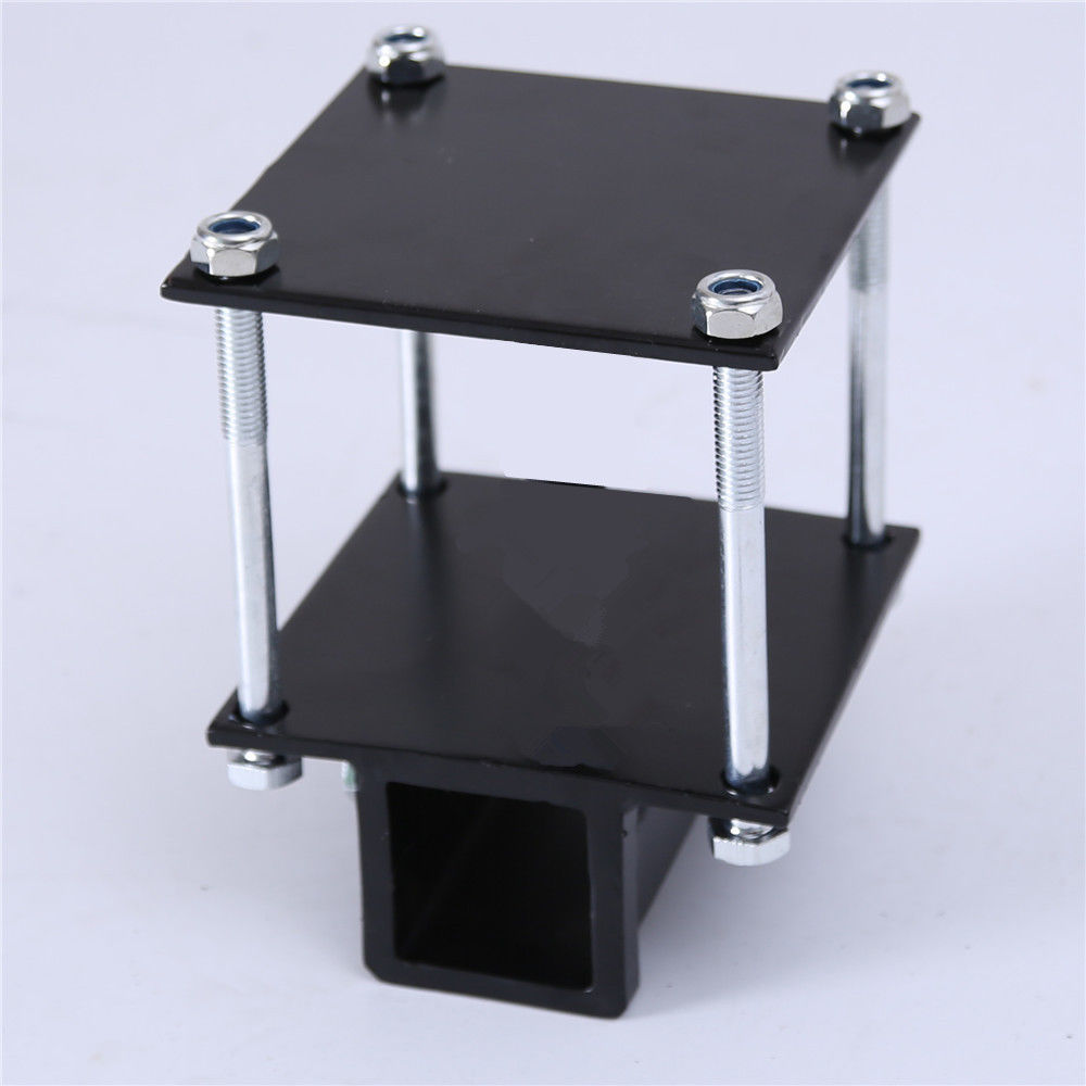 4''- 4.5" Square RV Bumper Receiver Adapter 2'' Hitch Mount Bike Rack Carrier