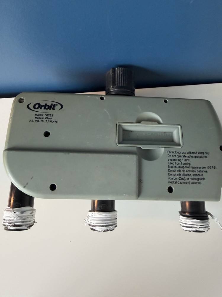 Orbit 56082 3-Outlet Programmable Hose Watering Timer Digital Rain Delay