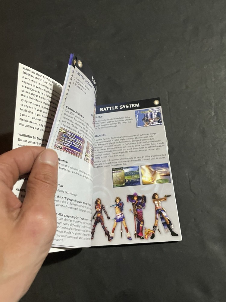 final fantasy x-2 ps2 Manual Only