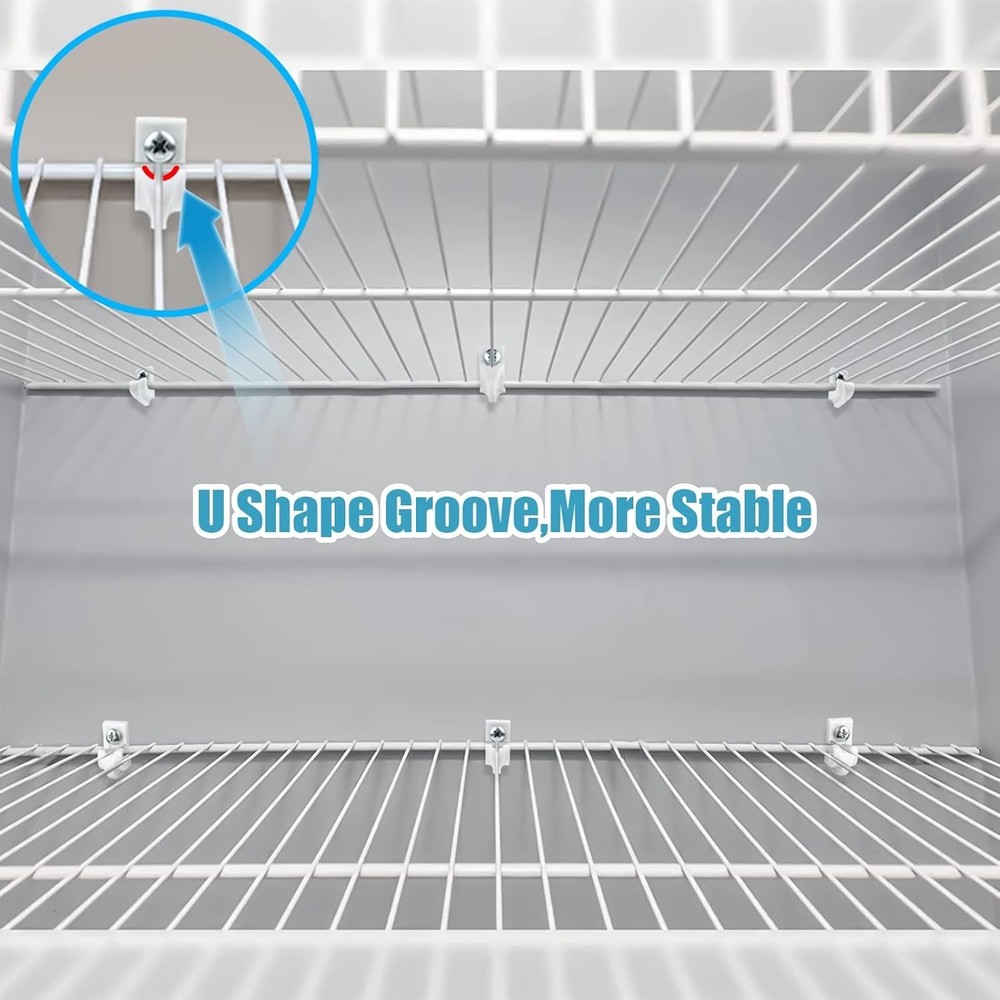24-Pack Heavy Duty Plastic Wall Clips for Efficient Closet Organization