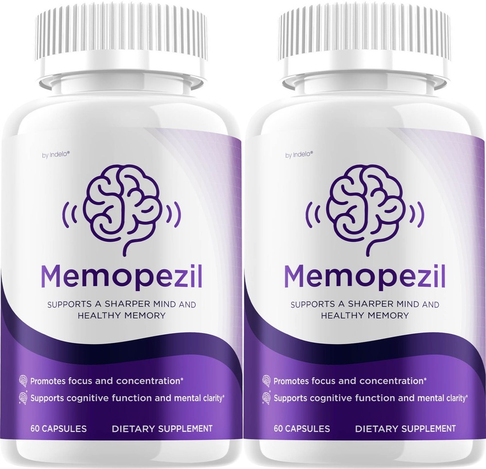 (2 Pack) Memopezil Capsules – Memopezil Natural Blend Memory Focus Support