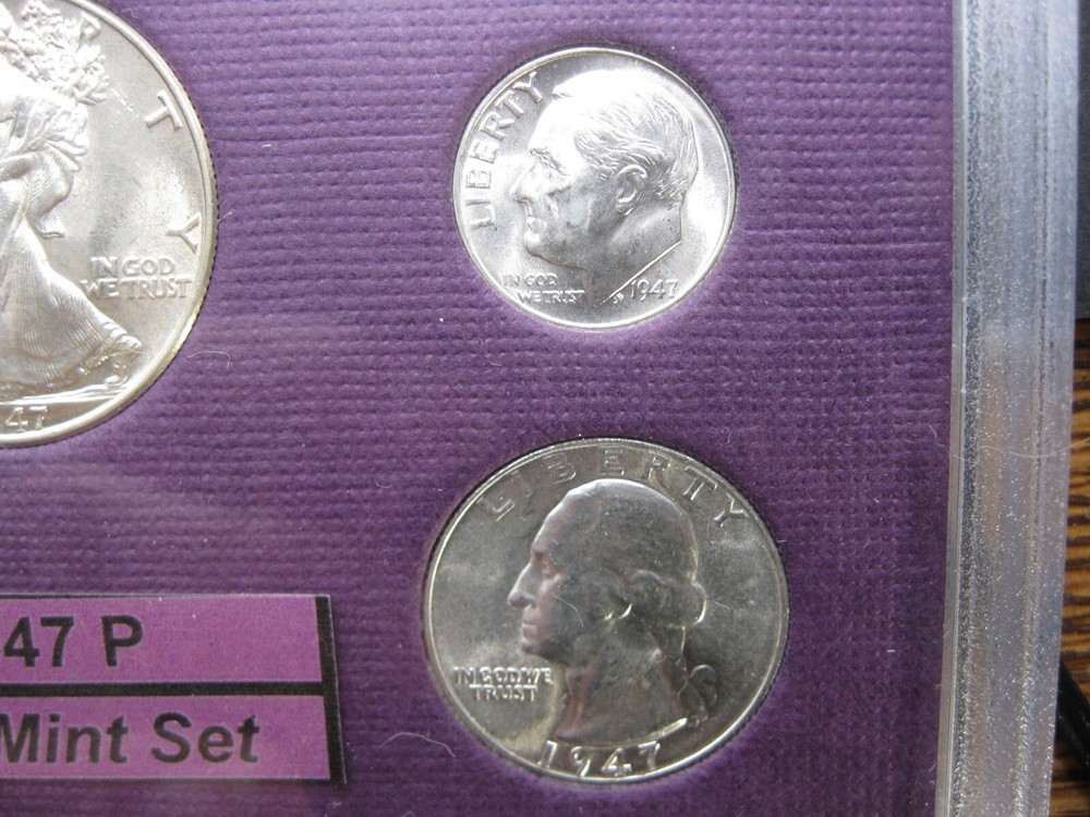1947 P US Mint Set Brilliant Uncirculated!