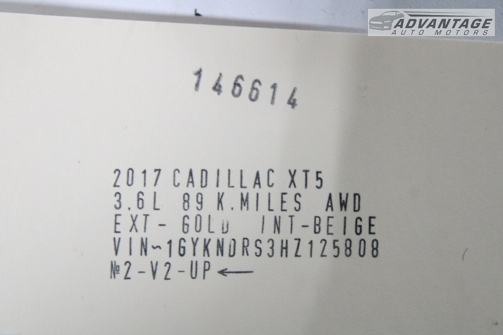 2017-2022 CADILLAC XT5 FRONT OUTER AMBIENT AIR TEMP TEMPERATURE SENSOR OEM