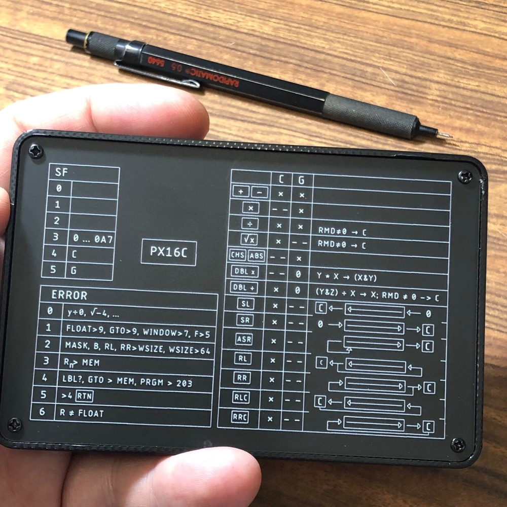 PX16C a HP-16C Computer Scientist Calculator Fully Assembled