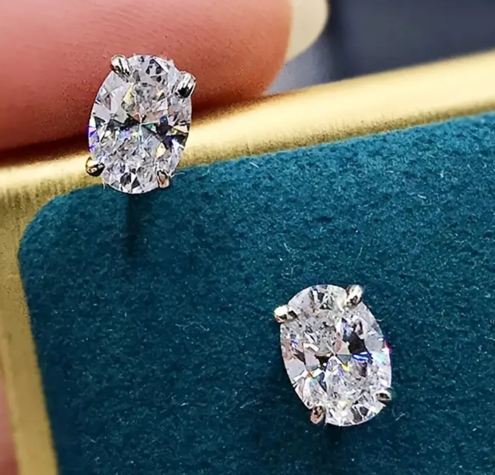 2ct Silver Lab Created Diamond Solitaire