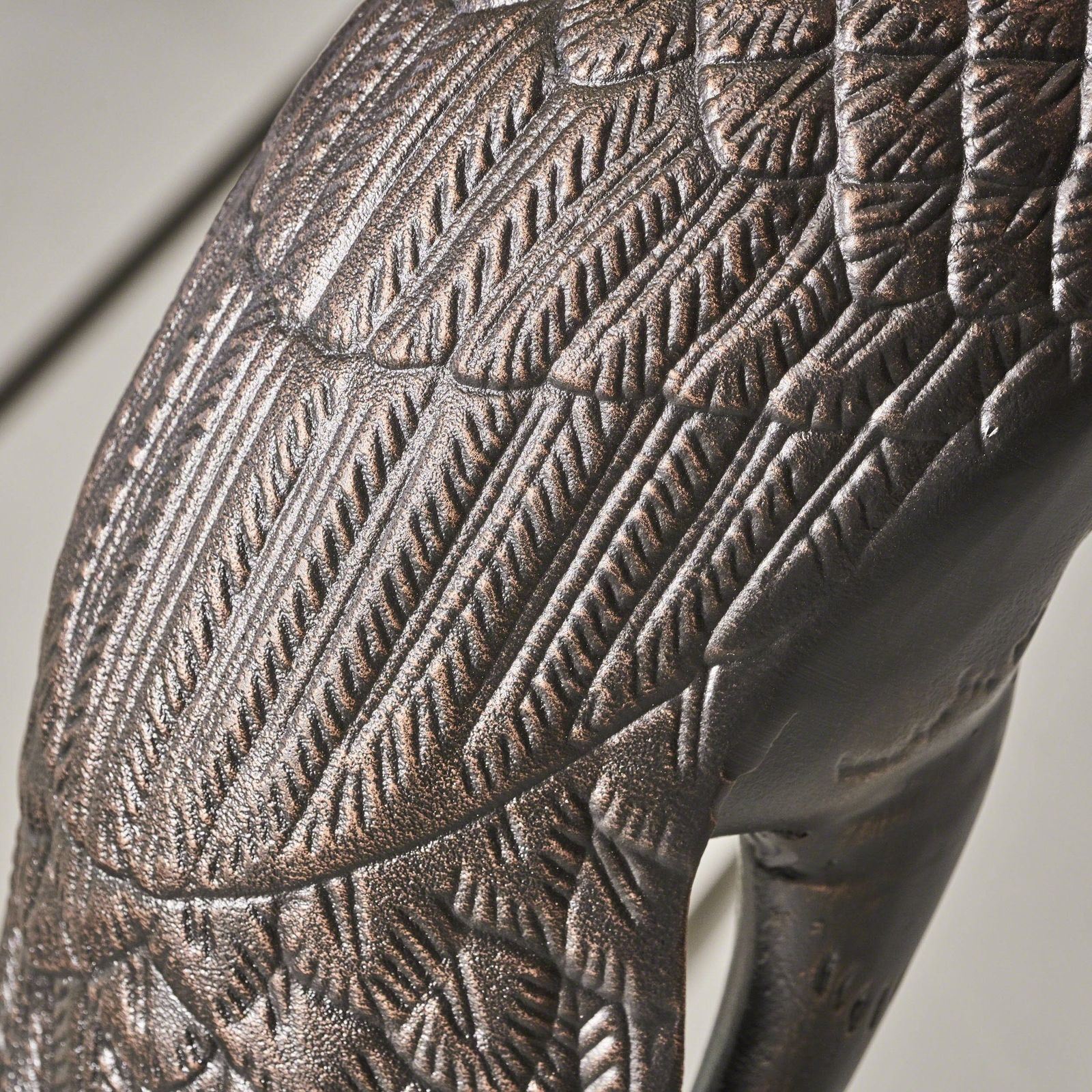 Mark Outdoor Dark Bronze Aluminum Crane/Heron Statues (Set of 2)