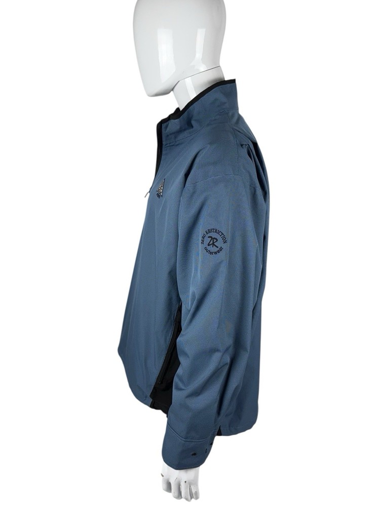 Zero Restriction Mens Large Jacket Pullover Wind Golf Club Logo Embroidered EUC