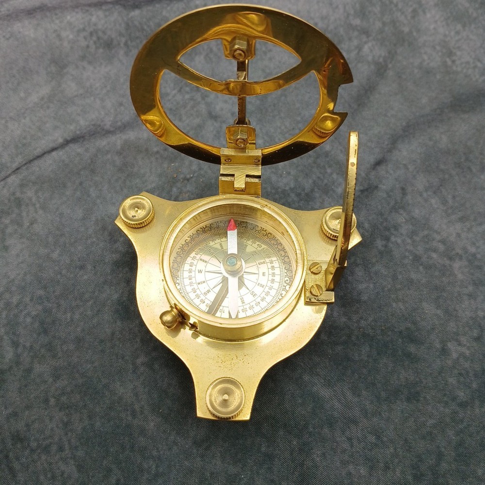 West London Brass Compass Folding