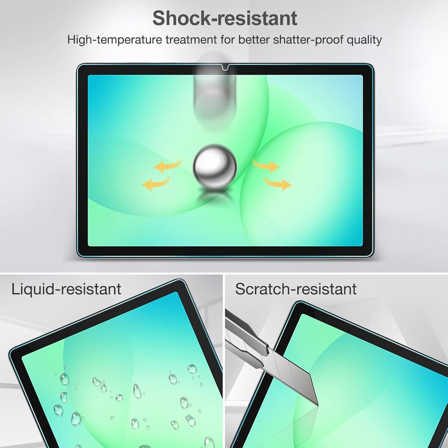 2PCS For 2026 Galaxy Tab A11+ Plus 11-inch Tempered Glass Screen Protector Saver