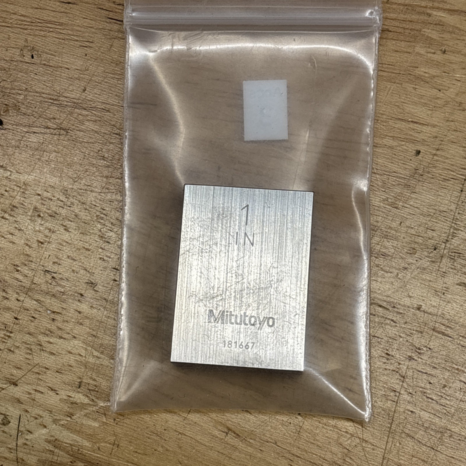 Mitutoyo 611201-541 Gage Block, Rect, Steel, 1.00 In, Asme As-1