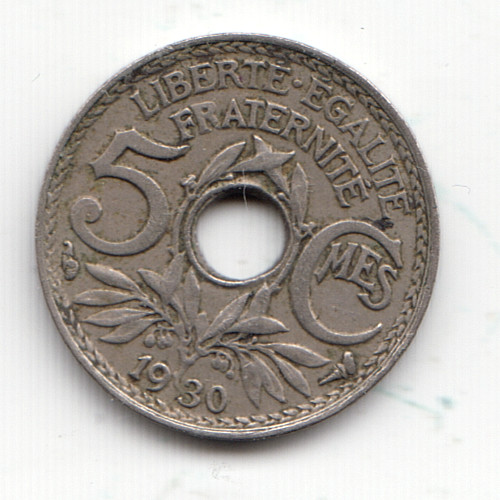 France 5 Centimes 1930 really nice condition