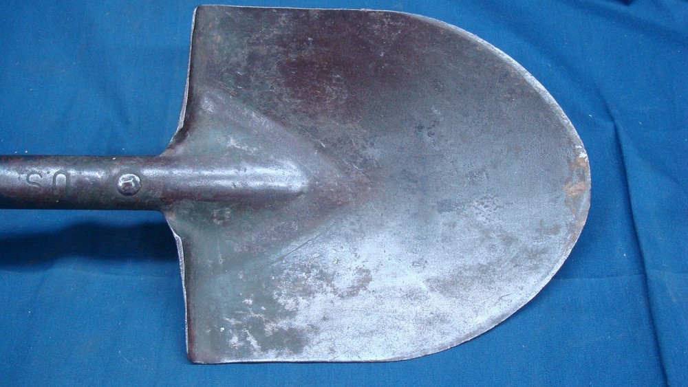 Original WWI WWII US Army M1910 T-Handle Field E-Tool Entrenching Shovel