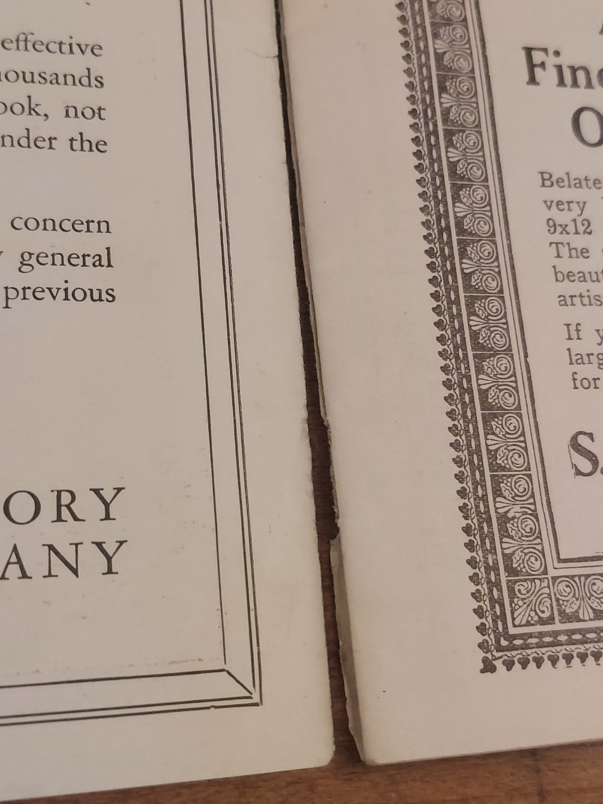Vintage Garrick Shubert Theater Detroit 1926 Schedule Program w/ Advertising