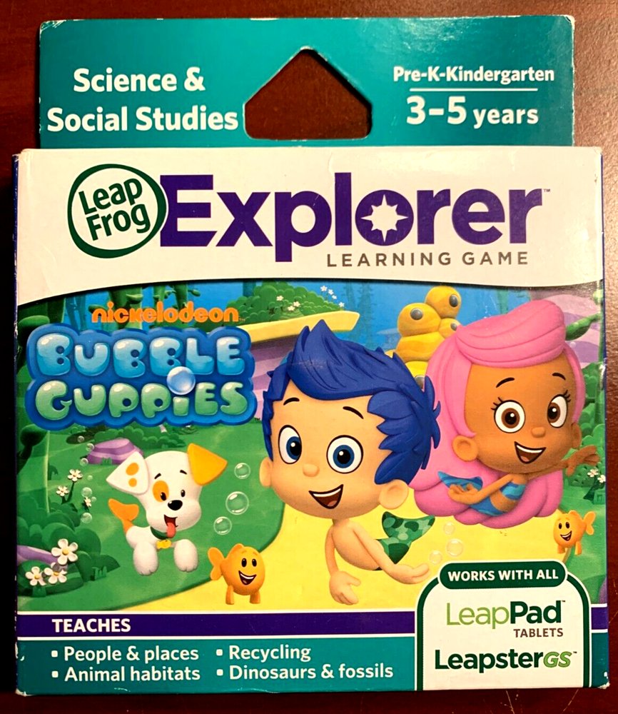 LeapFrog LeapPad Explorer Learning System: Bubble Guppies, Leap pad 1 2 3 G NEW