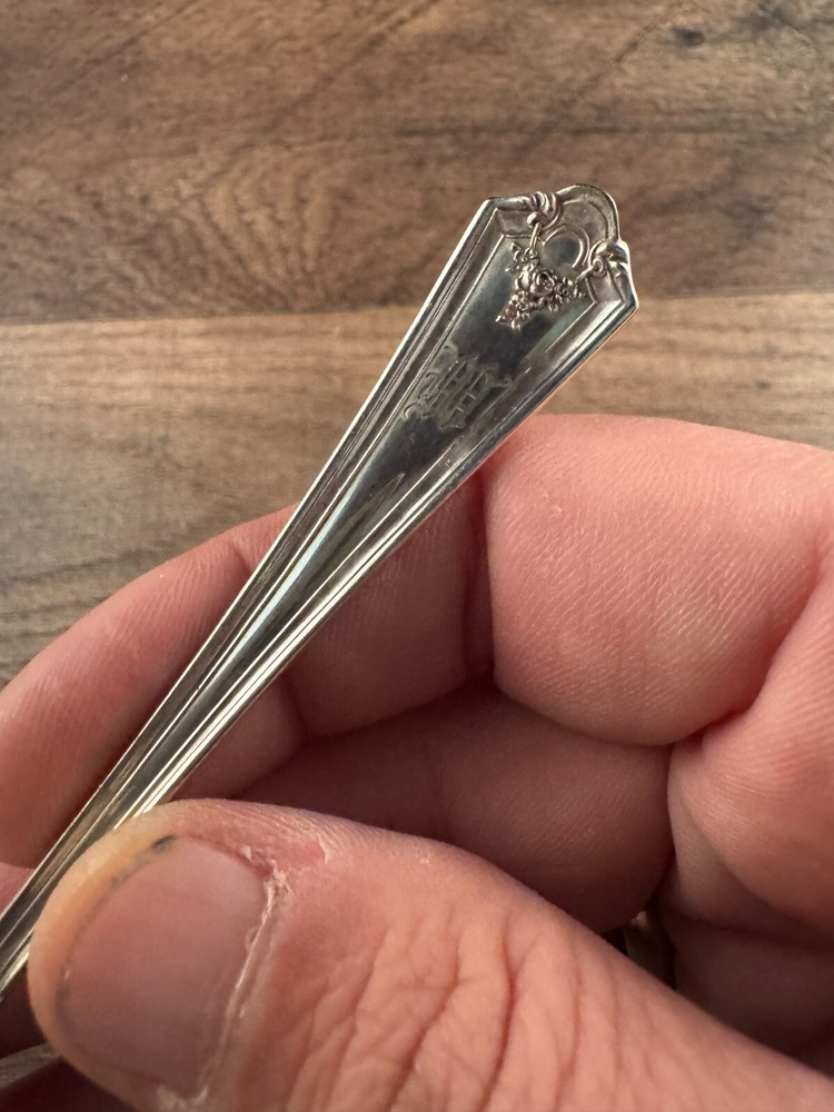 Wm Rogers Ashland Pattern Silverplated Soup Spoon Monogrammed