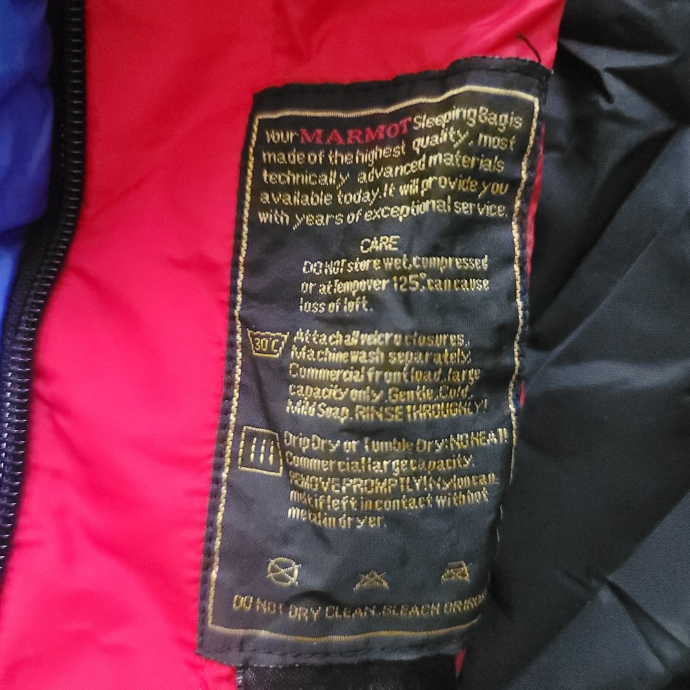 Marmot Wind River Sleeping Bag Blue-- Medium Size