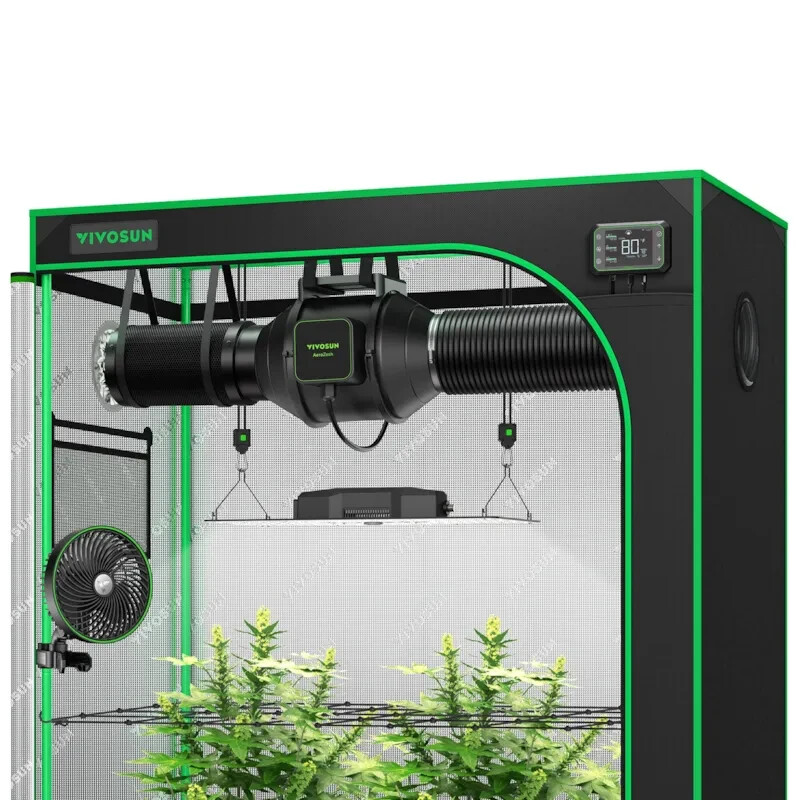 VIVOSUN GIY-B42 Smart Grow Tent Kit w/ VS2000 LED Grow Light,Wifi-Control Auto