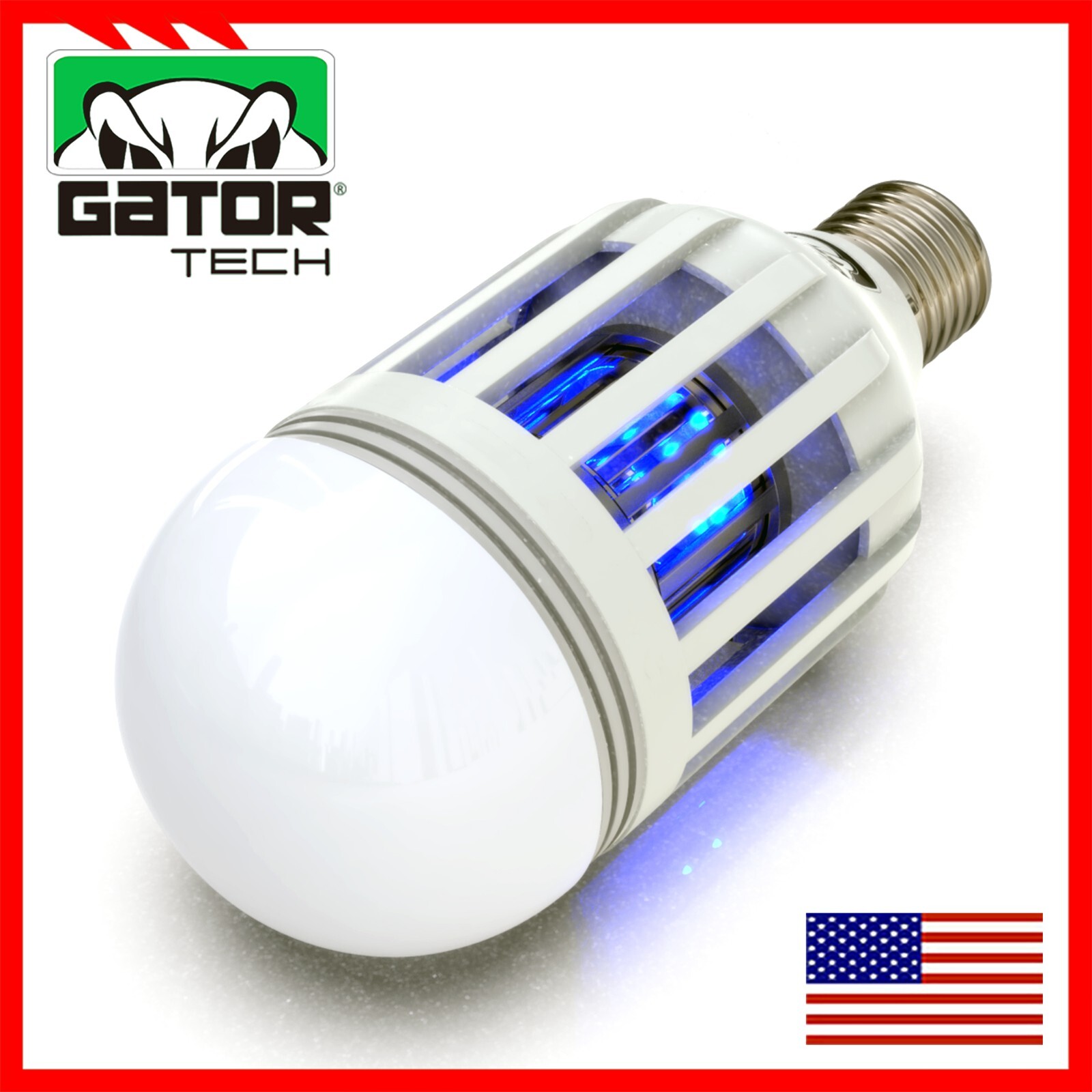 Insect Bug Mosquito Zapper Light Bulb Fly Trap Killer Indoor Outdoor UV Led Lamp