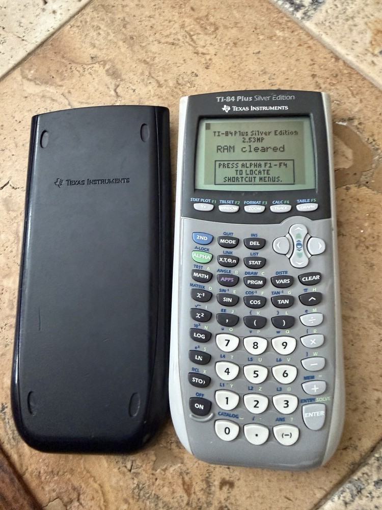 Texas Instruments TI-84 Plus Silver Edition Graphing Calculator Tested Working