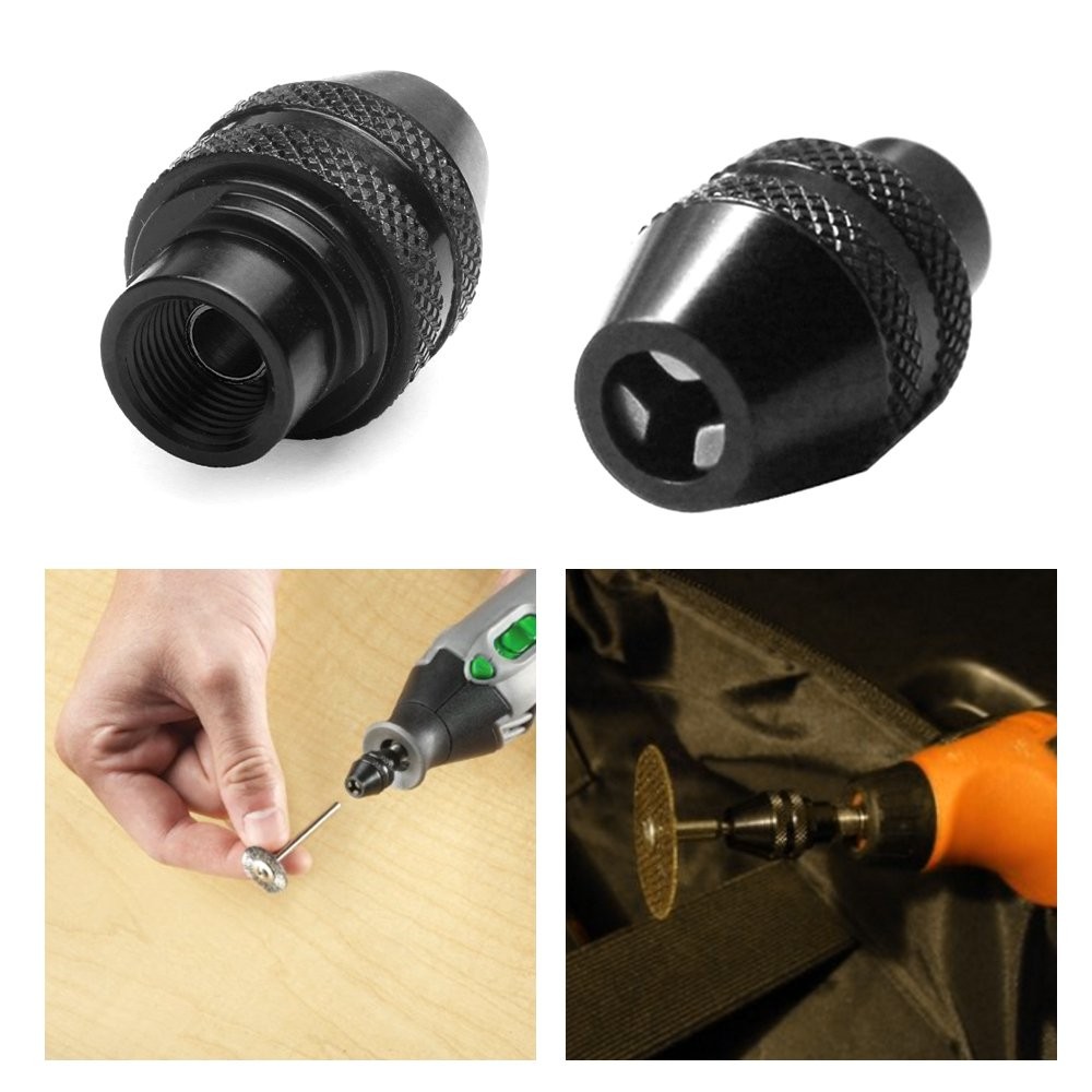 2 Pcs Multi Quick Change Keyless Chuck for Dremel 4486 Rotary Tools 3000 4000