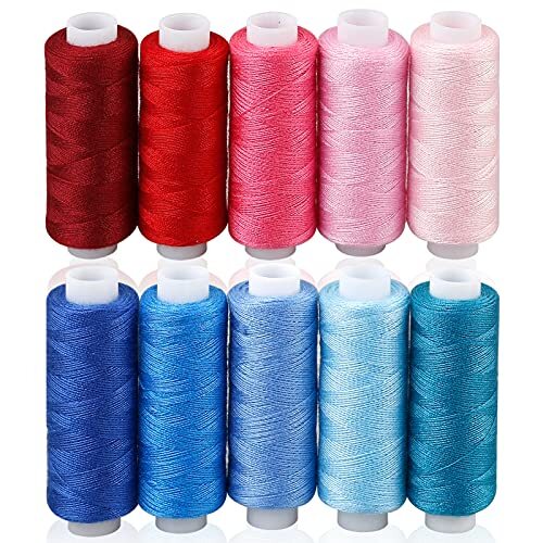 Sewing Threads Kits, 30 Colors Polyester 250 Yards Per Spools for Hand Sewing
