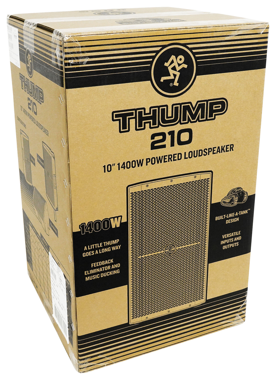 2 Mackie Thump210 10" 1400w Compact Powered DJ PA Speakers w/Feedback Eliminator
