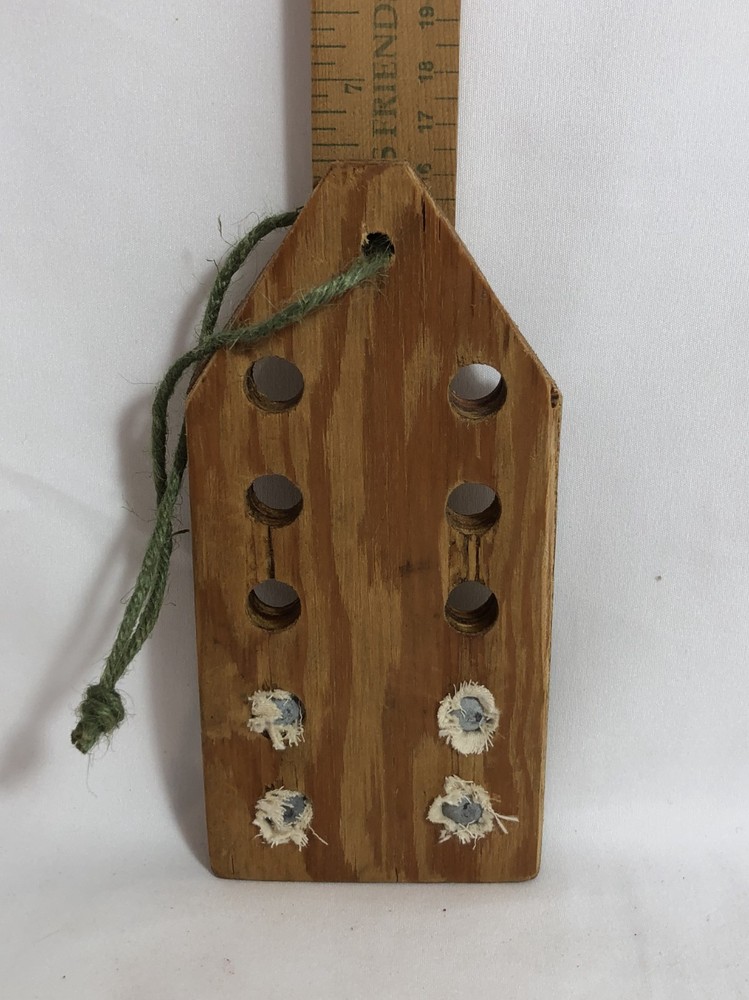 HANDMADE MUZZLELOADER ROUND BALL LOADING BLOCK ~ .45 CAL, 10 ROUNDS