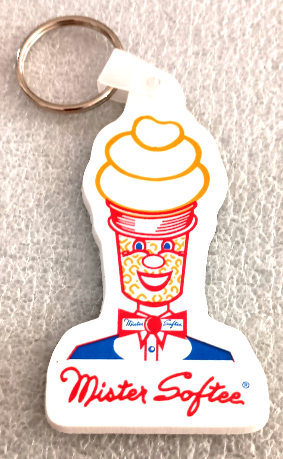 Mister Mr Softee Ice Cream Premium Soft Plastic Key Chain Promo NOS New 2000's