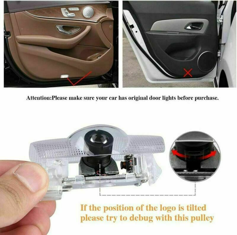 4Pcs LED Door Courtesy Light Shadow Laser Projector for Lexus ES IS LS LX RX GX
