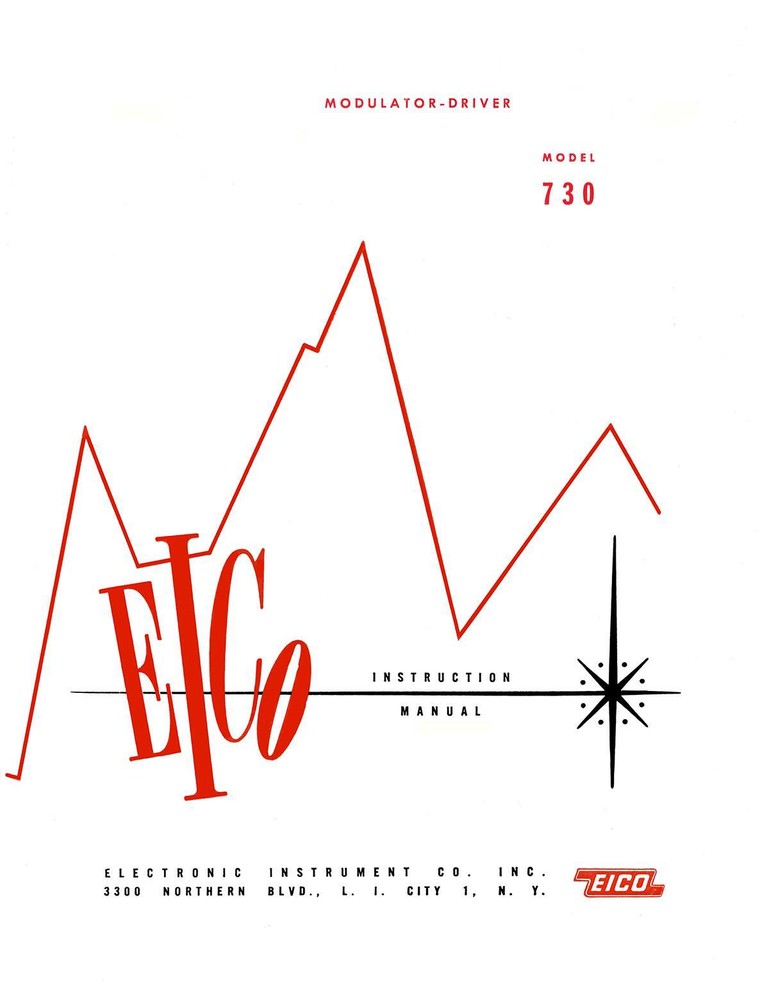 EICO Model 730 Modulator Driver User and Construction Manual
