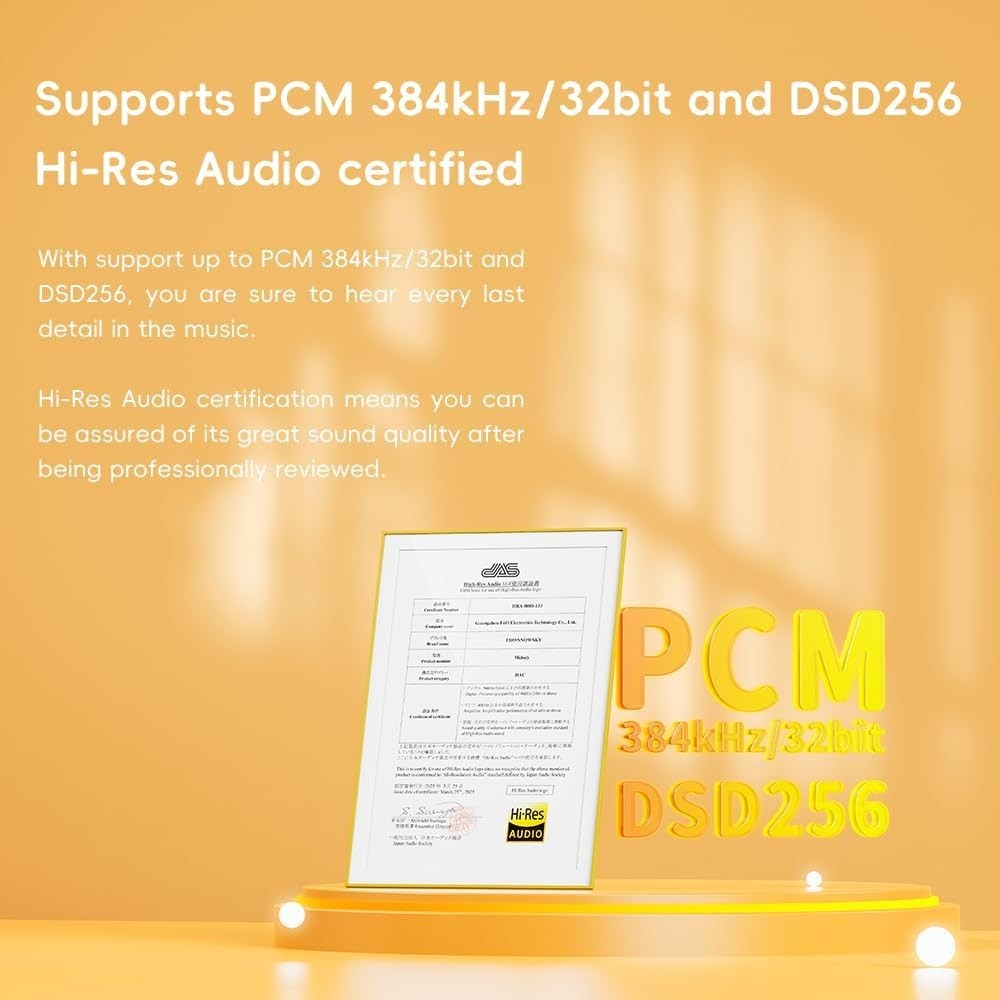 FiiO/Snowsky Melody Headphone Amp Portable DAC, w/3.5&4.4mm,10-Band PEQ (Walnut)