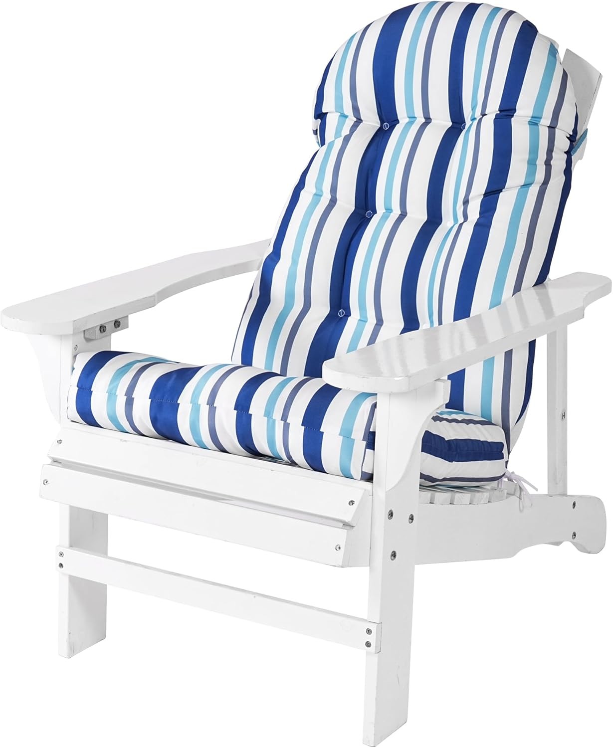 Weather Resistant Adirondack Chair Cushions Set of 2 High Back Rocking Chair