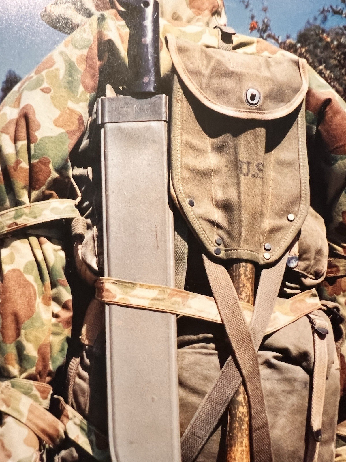 WWII Machete M1942 "TRUE TEMPER 1945")& NOS Unissued "Transitional" Scabbard!