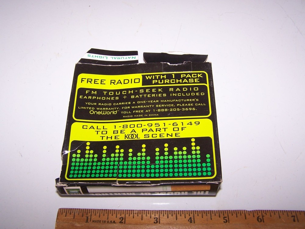 2000 KOOL Cigarette Promo K BOOM RADIO - Untested