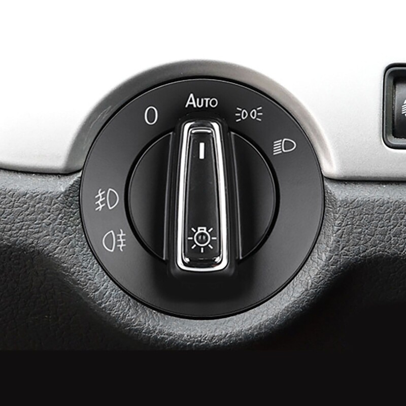 Auto Headlight Switch Chrome w/Light Sensor Module For VW Golf Mk4 Passat Polo☀️