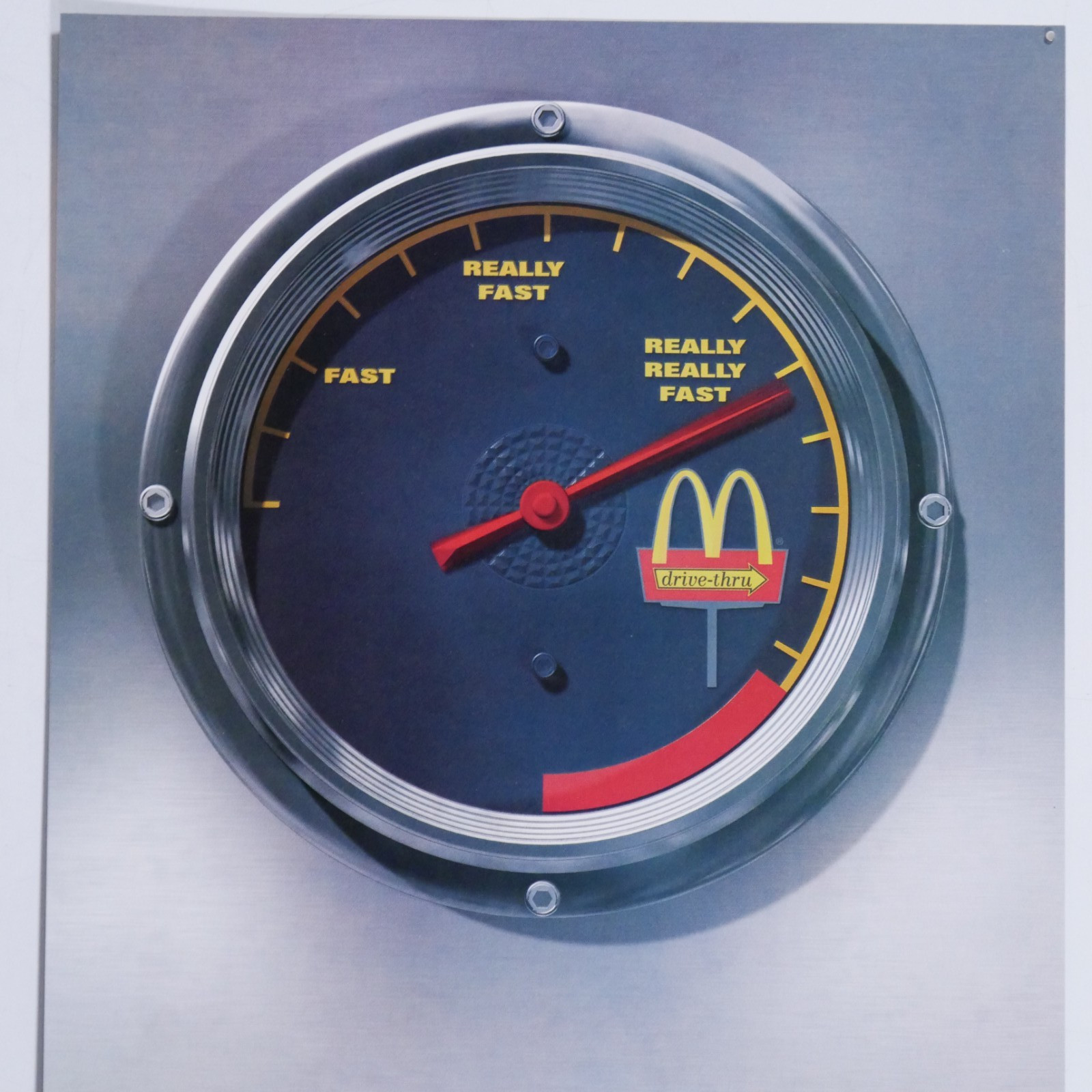 2002 NASCAR McDonalds Speedometer Vintage Original Print Ad