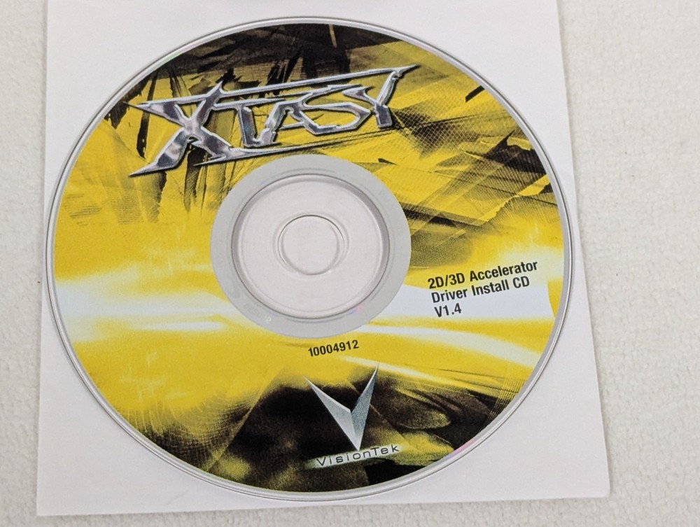 XTASY 2D/3D Accelerator Driver Install CD v1.4 10004912
