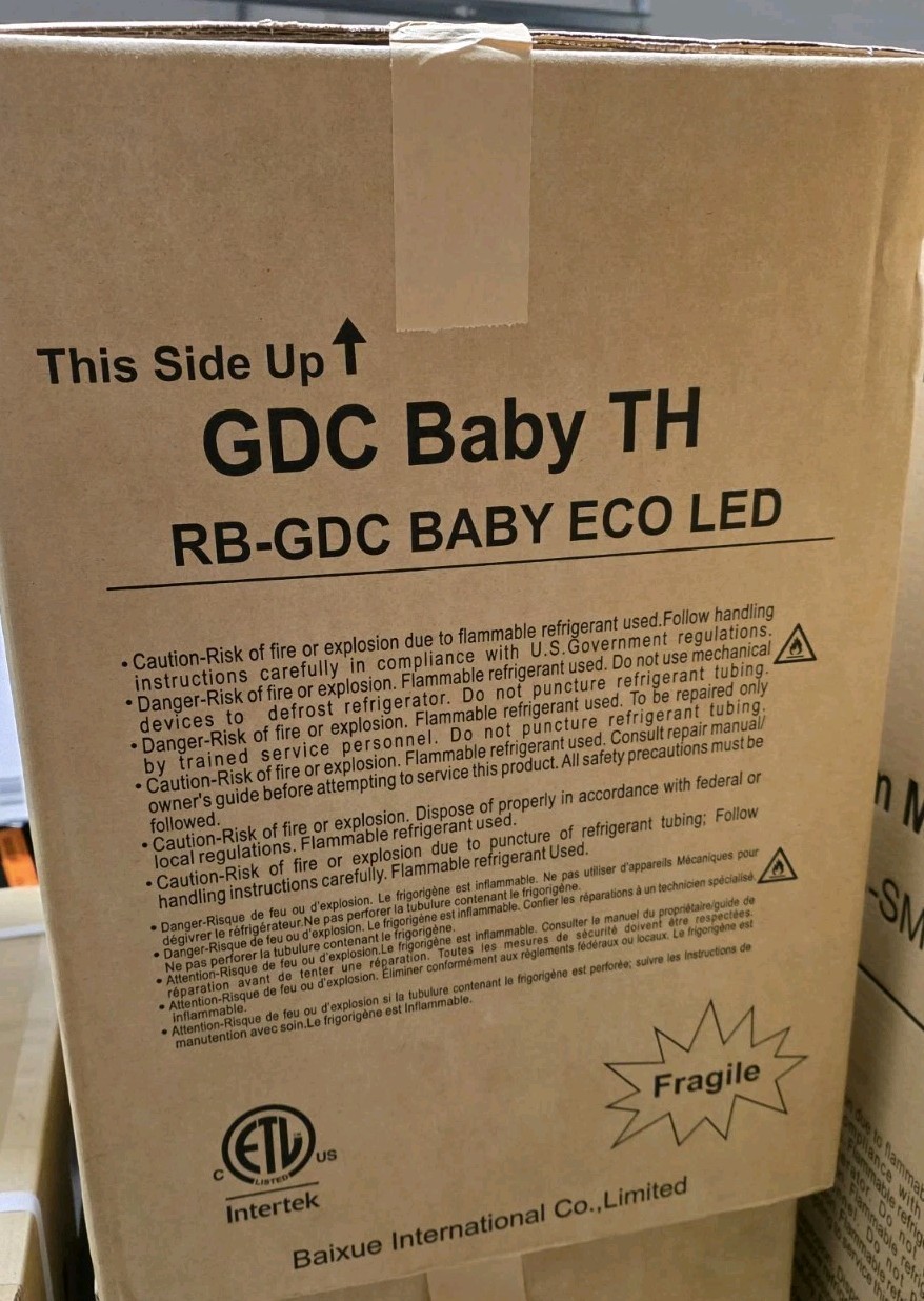 NEW Red Bull Mini Fridge GDC Baby ECO LED Refrigerator 115v 2023