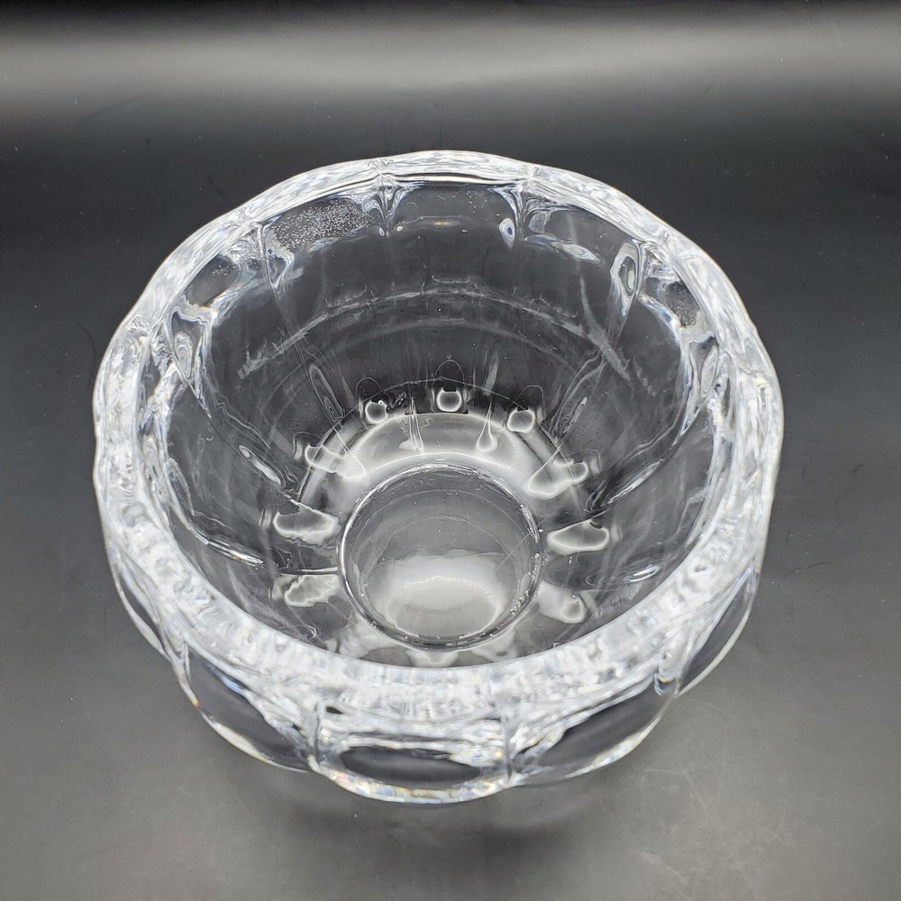 Clear Crystal Pumpkin Candy Condiment Trinket Dish