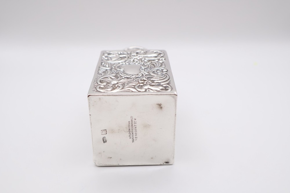 Antique Solid Silver Tea Caddy Hallmarked London 1901