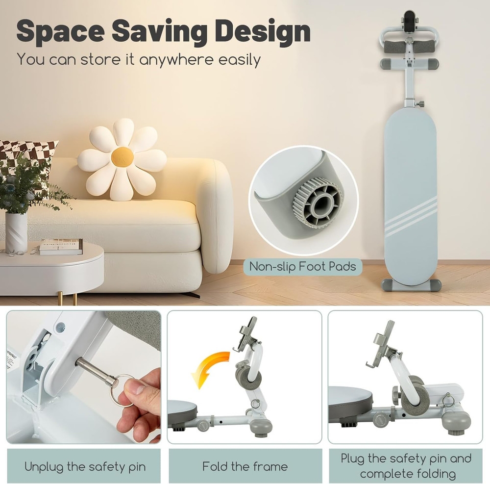 Sit up Bench for AB Exercise, Foldable Workout Bench W/3 Gear Adjustable Angles