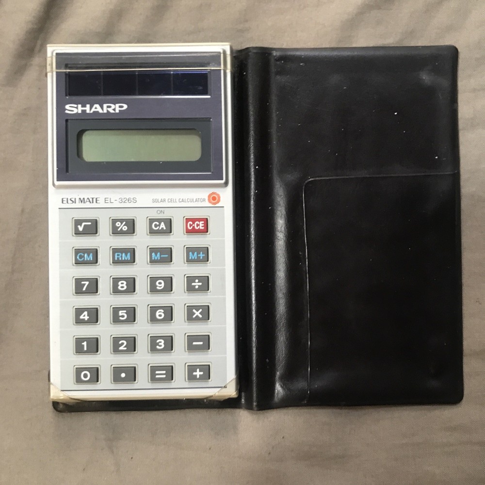 Sharp EL-326S Calculator with Case